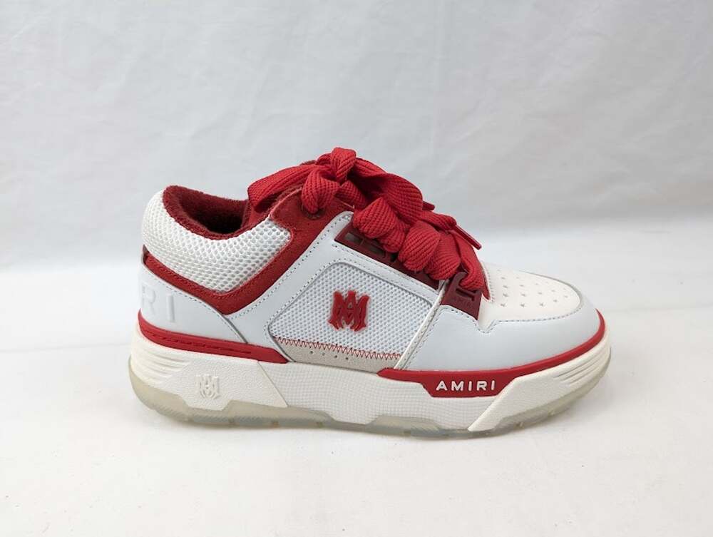 Amiri MA-1 Low-Top Sneakers in White/ Red Brand New with Box 41